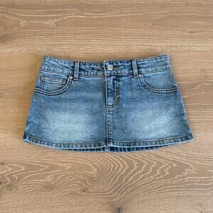 Sunny De Supre Mini Skirt Denim Size AU6/SX/US2 Blue